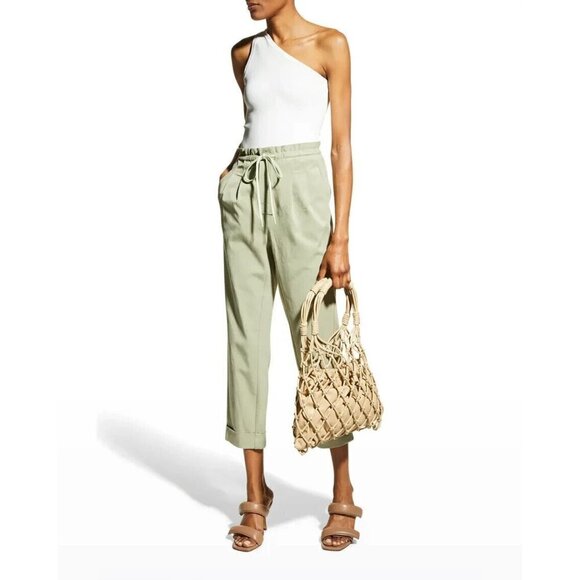 ALICE + Olivia Womens BNWOT "Liliana" cuff paperbag Sage NEW